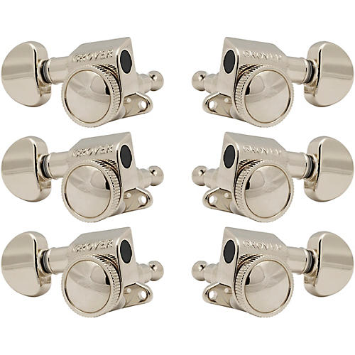 Grover Mid-Size Roto-Grip Locking Rotomatics 505 Series Tuning Machines Nickel 3+3
