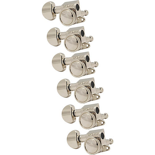 Grover Mid-Size Roto-Grip Locking Rotomatics 505 Series Tuning Machines Nickel 6-in-line, left-hand