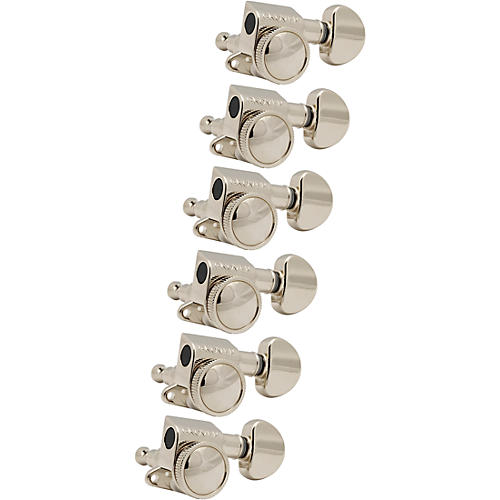 Grover Mid-Size Roto-Grip Locking Rotomatics 505 Series Tuning Machines Nickel 6-in-line