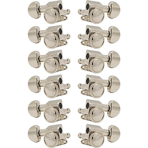 Grover Mid-Size Roto-Grip Locking Rotomatics 505 Series Tuning Machines Nickel 6+6