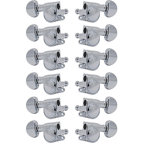 Grover Mid-Size Rotomatics 205-18 Series Tuning Machines Chrome 6+6
