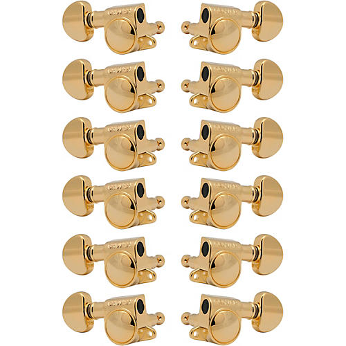 Grover Mid-Size Rotomatics 205-18 Series Tuning Machines Gold 6+6
