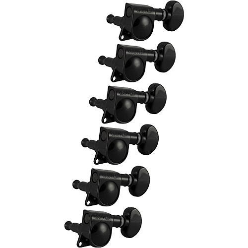 Grover Mid-Size Rotomatics 305 Series Tuning Machines Black Chrome 6-in-line