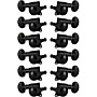 Grover Mid-Size Rotomatics 305 Series Tuning Machines Black Chrome 6+6