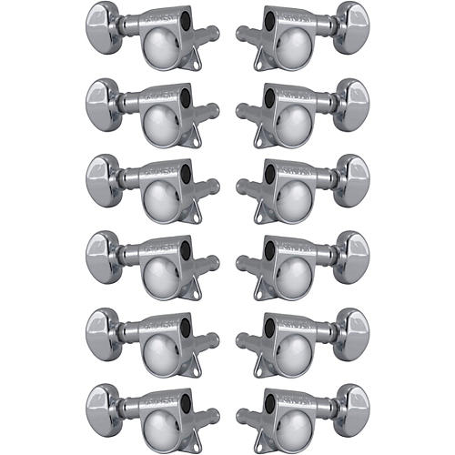 Grover Mid-Size Rotomatics 305 Series Tuning Machines Chrome 6+6