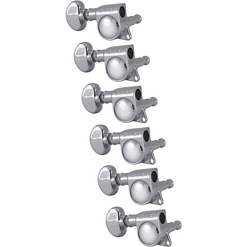 Grover Mid-Size Rotomatics 305 Series Tuning Machines Chrome Reverse 6-in-line