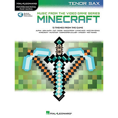 Hal Leonard Minecraft - Music From the Video Game Series Play-Along Book/Online Audio for Tenor Sax