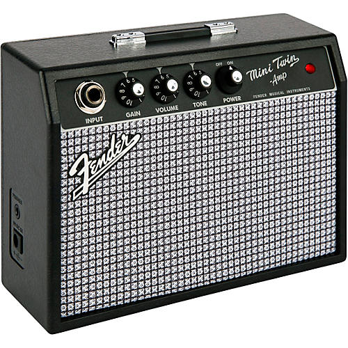 Fender Mini '65 Twin 1W 2x3 Guitar Combo Amp Black