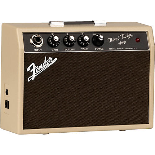 Fender Mini '65 Twin 1W 2x3 Guitar Combo Amp Condition 1 - Mint Blonde