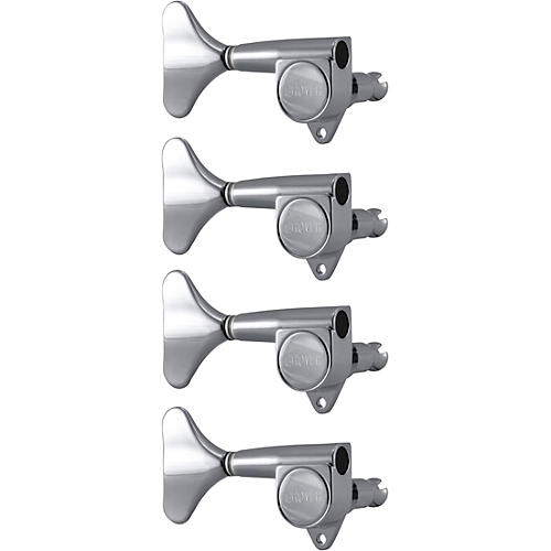 Grover Mini Bass 144 Series Tuning Machines Chrome Reverse 4-in-line