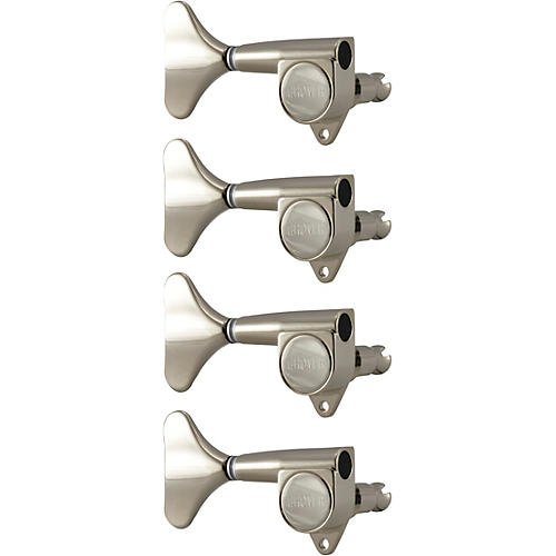 Grover Mini Bass 144 Series Tuning Machines Nickel Reverse 4-in-line