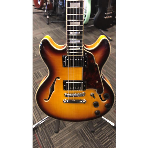 D'Angelico Mini DC Hollow Body Electric Guitar Vintage Sunburst