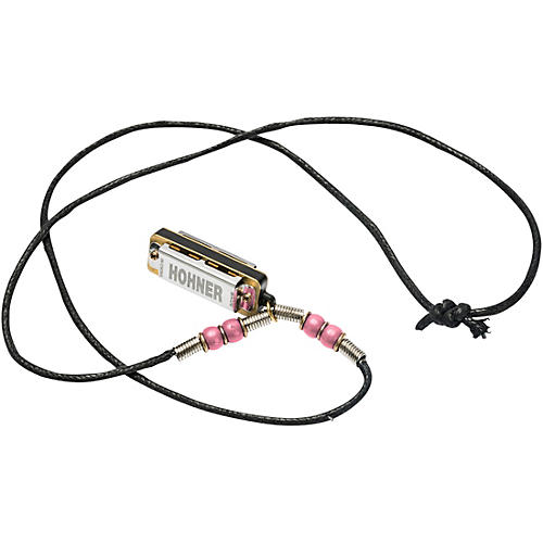 Hohner Mini Harmonica Necklace M38N Pink