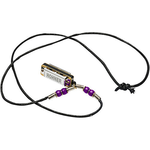 Hohner Mini Harmonica Necklace M38N Purple