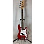 Used Squier Mini P Bass Electric Bass Guitar Dakota Red