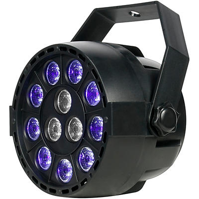 Eliminator Lighting Mini Par UVW LED Black Light with Strobe