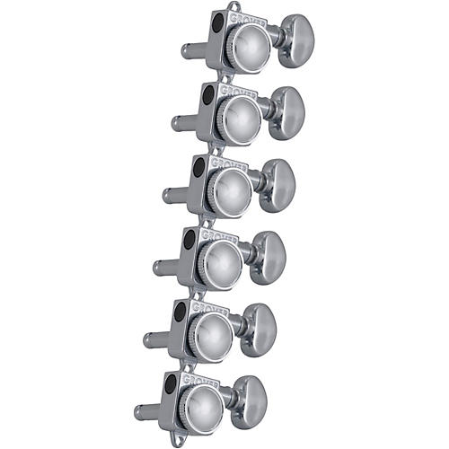 Grover Mini Roto-Grip Locking Rotomatics 505Fv Series Tuning Machines Chrome