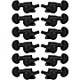 GROVER Mini Rotomatics 205 Series Tuning Machines Black Chrome 6+6