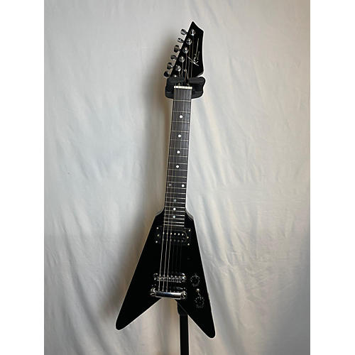Kona Mini V Solid Body Electric Guitar Black