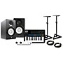 Arturia MiniLab 3 25 Slim-key Controller with Minifuse 2 USB Audio Interface and Yamaha HS5 5-inch Studio Monitor Pair Bundle (Stands/Cables Included) Black