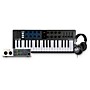 Arturia MiniLab 3 37-Key Controller Bundle With Universal Audio Volt 2 Interface and Warm Audio WA-CAB Studio Headphones - Black