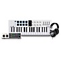 Arturia MiniLab 3 37-Key Controller Bundle With Universal Audio Volt 2 Interface and Warm Audio WA-CAB Studio Headphones - White