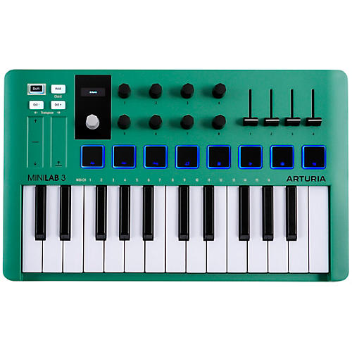 Arturia MiniLab 3 Special-Edition Mint Hybrid Keyboard Controller Condition 1 - Mint