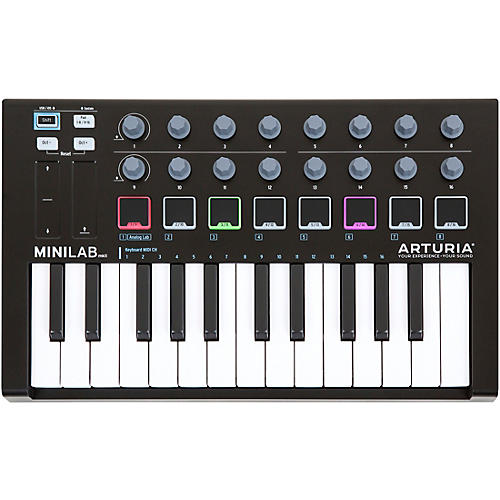 Arturia MiniLab MkII Mini Hybrid Keyboard Controller Black Edition Condition 1 - Mint