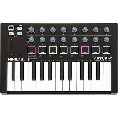 Arturia MiniLab MkII Mini Hybrid Keyboard Controller - Black Edition