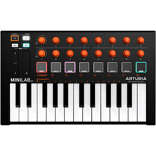 MiniLab MkII Mini Hybrid Keyboard Controller Orange Edition