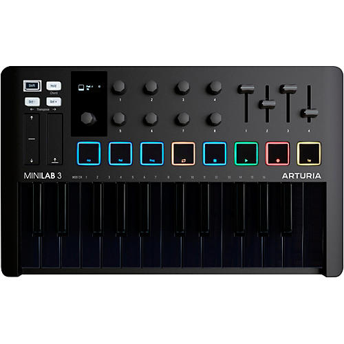 Arturia MiniLab 3 Hybrid Keyboard Controller Condition 1 - Mint Deep Black