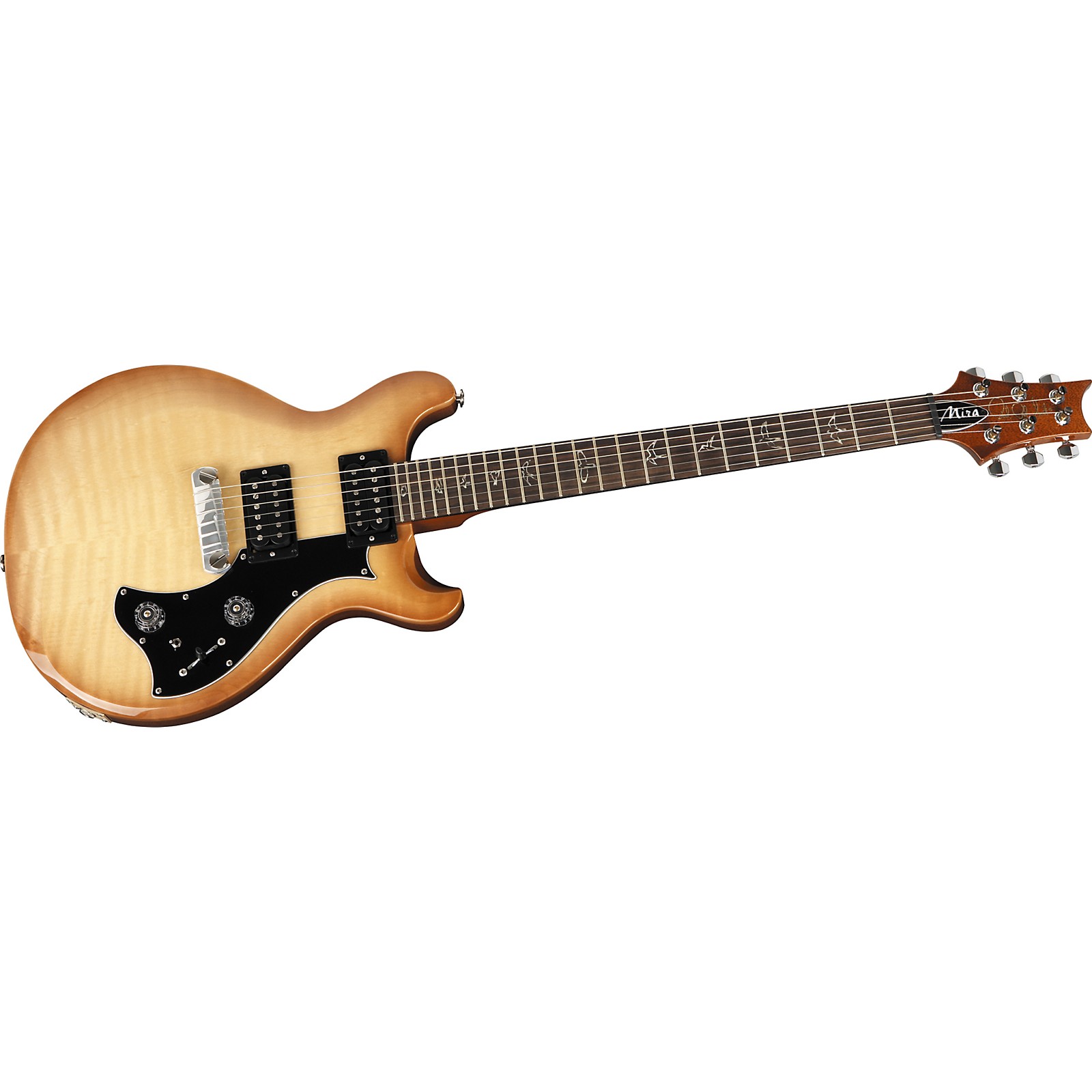PRS Mira Flame Maple Top, WideThin Neck with Bird Inlays Electric