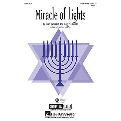 Hal Leonard Miracle of Lights (Discovery Level 1) 2-Part Composed by Roger Emerson