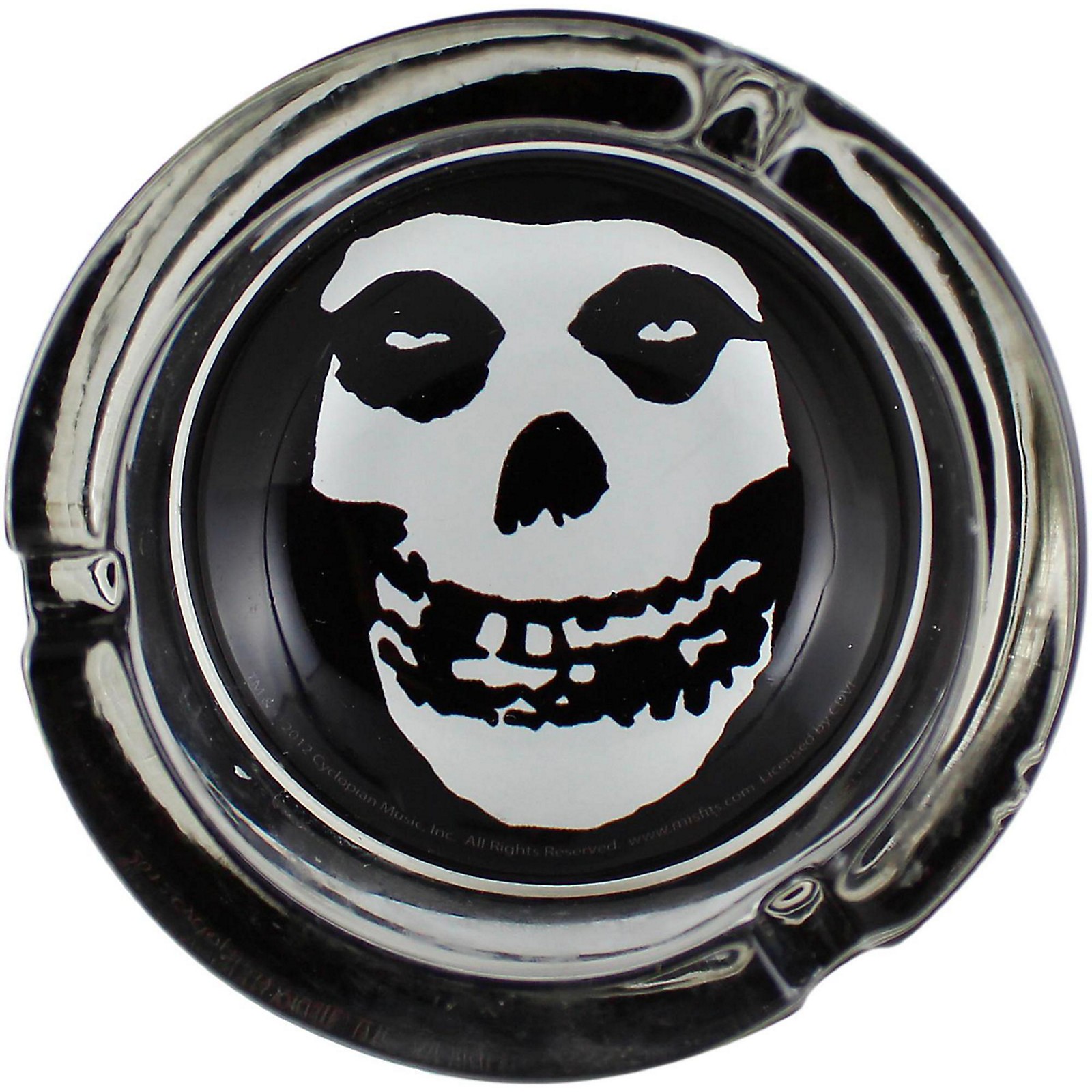 C&D Visionary Misfits Skull Glass Ashtray Musician's Friend