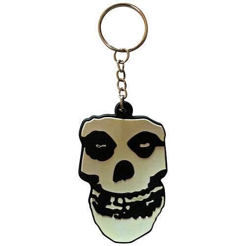 Misfits Skull Rubber Key Chain