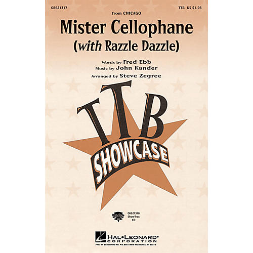 Hal Leonard Mister Cellophane (with Razzle Dazzle) (from Chicago) ShowTrax CD Arranged by Steve Zegree