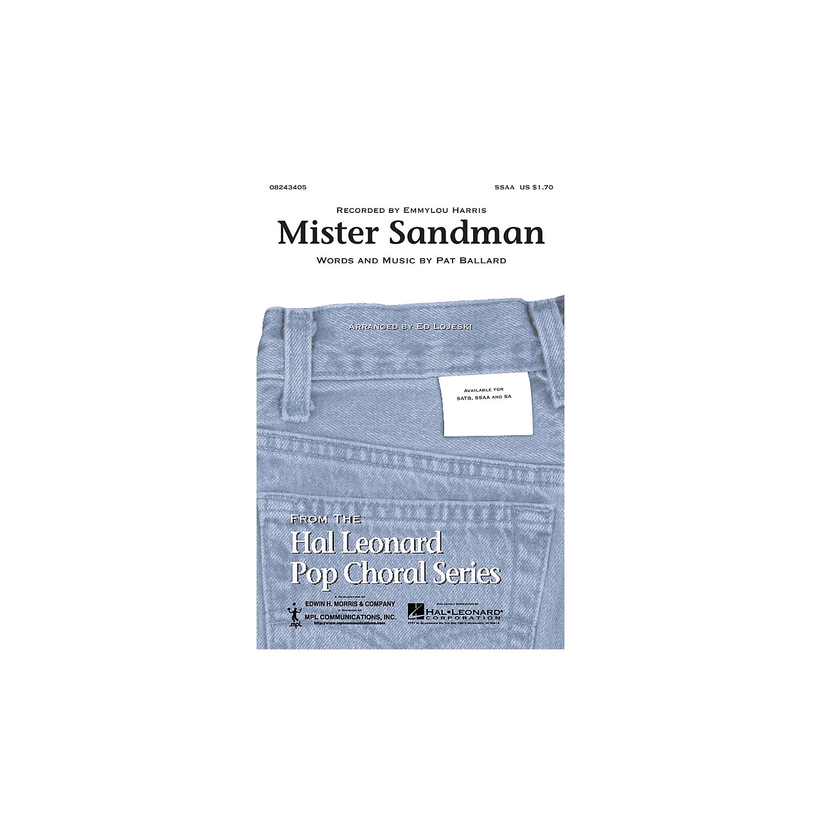 Hal Leonard Mister Sandman SSAA by Emmylou Harris arranged by Ed Lojeski Musician's Friend