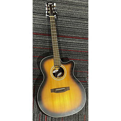 Mitchell Mitchell T413CE-BST Terra Series Auditorium Solid Torrefied Spruce Top Acoustic-Electric Guitar Edge Burst Acoustic Electric Guitar
