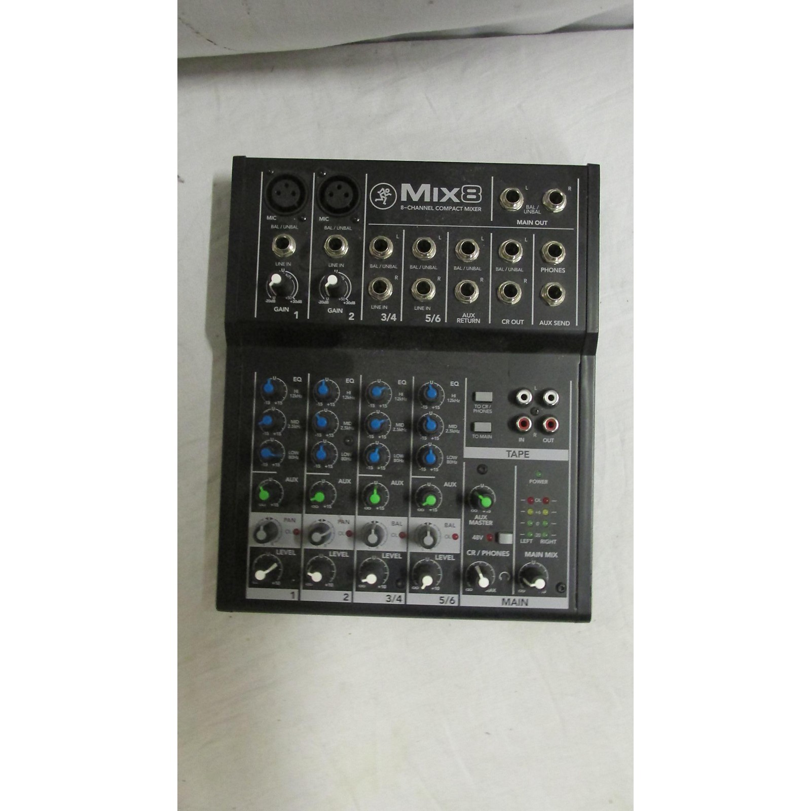 Used Mackie Mix 8 Unpowered Mixer | Musician's Friend