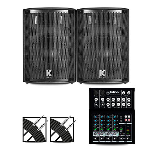 Mix8 Mixer and Kustom HiPAC Speakers