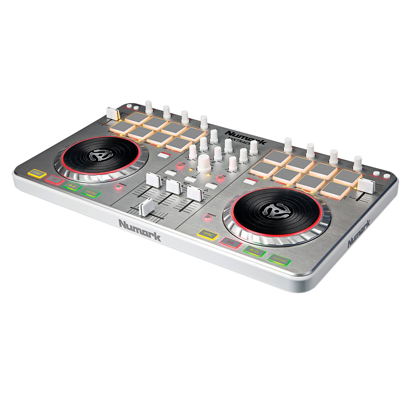 mixtrack dj controller through traktor audio 6