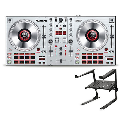 Numark Mixtrack Platinum FX Silver DJ Controller With Laptop