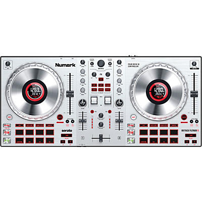 Numark Mixtrack Platinum FX Silver DJ Controller With In-Wheel Display