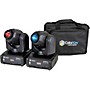ColorKey Mobile Spot 50 Battery Powered 30W LED Moving Head Spot with Wireless DMX 2-Pack Bundle with Carrying Bag