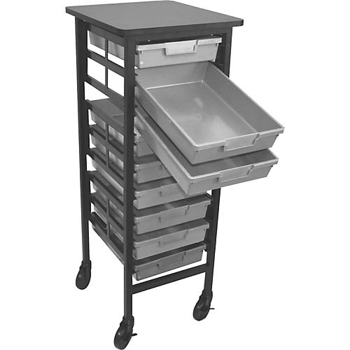 Mobile Workstation/ Storage Unit with 9 Single Storage Trays