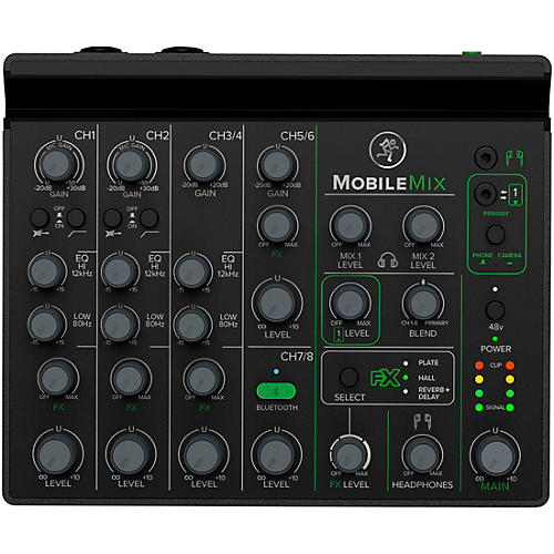 Mackie MobileMix 8-Channel USB-Powerable Mixer for A/V Production, Live Sound & Streaming Condition 1 - Mint