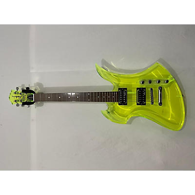B.C. Rich Mockingbird Acrylic Series Transluscent Green Solid Body Electric Guitar