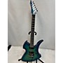 Used B.C. Rich Mockingbird Exotic FR Solid Body Electric Guitar Blue Quilted Maple