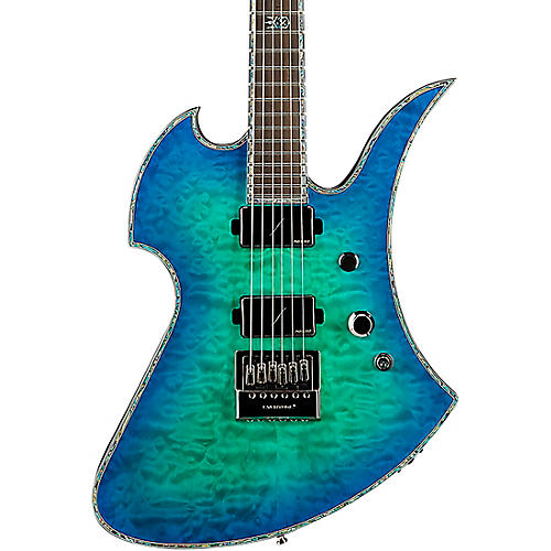 B.C. Rich Mockingbird Extreme Exotic With EverTune Electric Guitar Cyan Blue