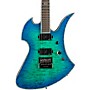 B.C. Rich Mockingbird Extreme Exotic With EverTune Electric Guitar Cyan Blue
